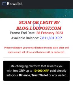 Biowallet Review Scam or Legit Biowallet.store Login Sign-up